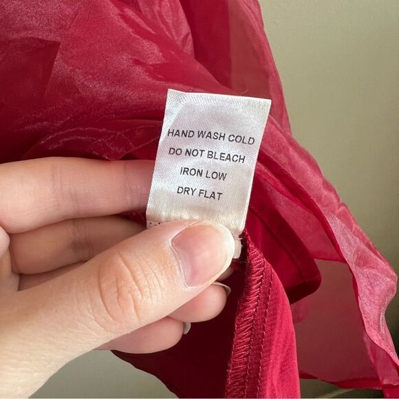 ✨ Altar’d State Women’s Red Poofy Dress Small - Picture 7 of 10